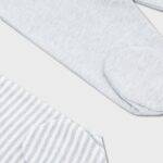OrganicEra Organic Baby Footed Pants, 2 pcs Set, Aqua Melange - Image 3