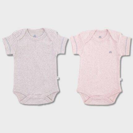 organicera organic newborn baby short sleeve bodysuit