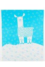 organicera organic tricot knit baby blanket lama
