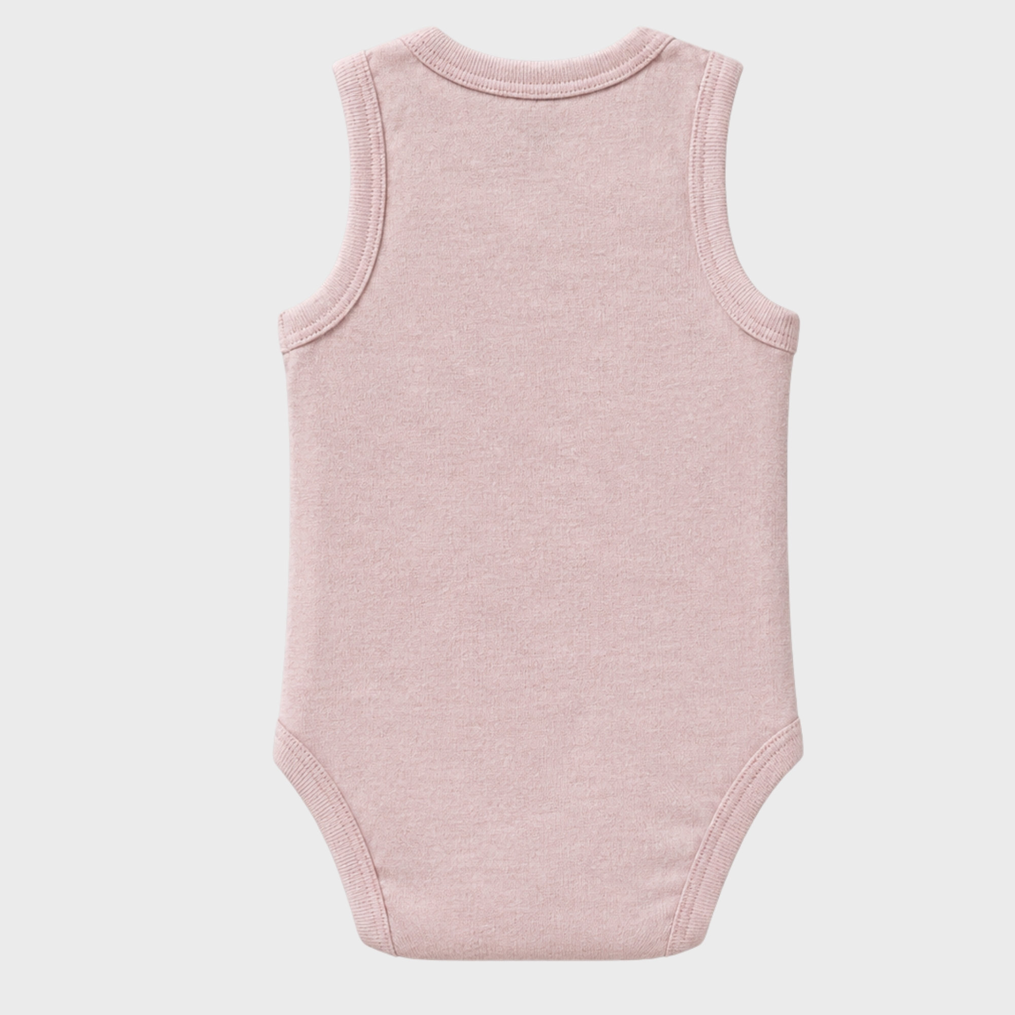 organicera_Sleeveless_bodysuit_rose_back_result OrganicEra Organic Newborn Baby Sleeveless Bodysuit, 2 pcs Set, Rose Melange - Image 5