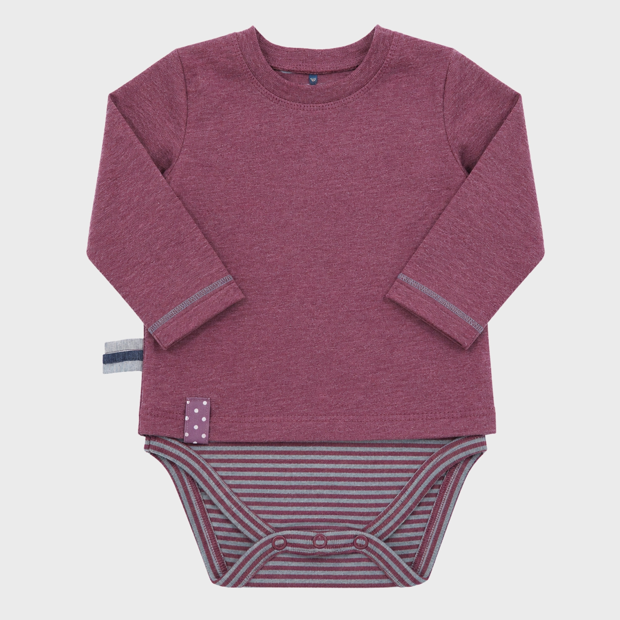 organicera_long_sleeve_tshirt_body_bordeaux_result OrganicEra Organic Baby L/S T-shirt Body, Bordeaux - Image 1